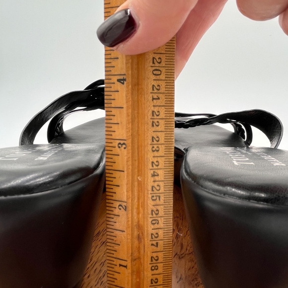 Tuscany by Easy Street Womens 11 Wide Faux Leather Wedge Slip On Sandals Shoes - Picture 9 of 9